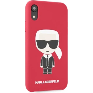 Kup Etui Karl Lagerfeld KLHCI61SLFKRE Apple iPhone XR czerwony/red hardcase Silicone Iconic - KLD892RED - {ean13} - Sklep Home Screen