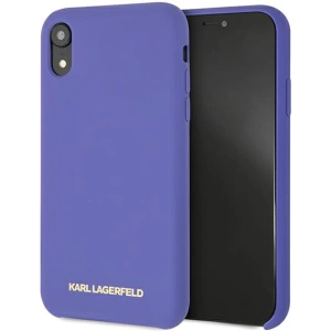 Kup Etui Karl Lagerfeld KLHCI61SLVOG Apple iPhone XR hardcase fioletowy/violet Silicone - KLD893PRP - {ean13} - Sklep Home Screen