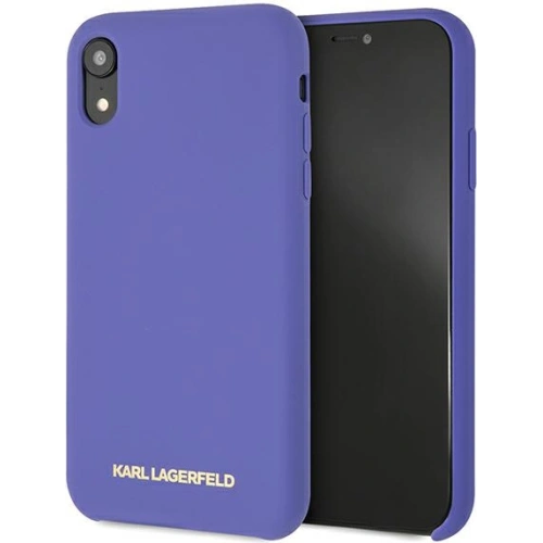 Kup Case Karl Lagerfeld KLHCI61SLVOG Apple iPhone XR Hartschale lila/violett Silikon - KLD893PRP - {ean13} - Sklep Home Screen