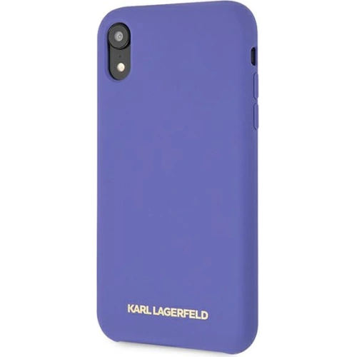 Kup Etui Karl Lagerfeld KLHCI61SLVOG Apple iPhone XR hardcase violet/violet Silicone - KLD893PRP - {ean13} - Sklep Home Screen