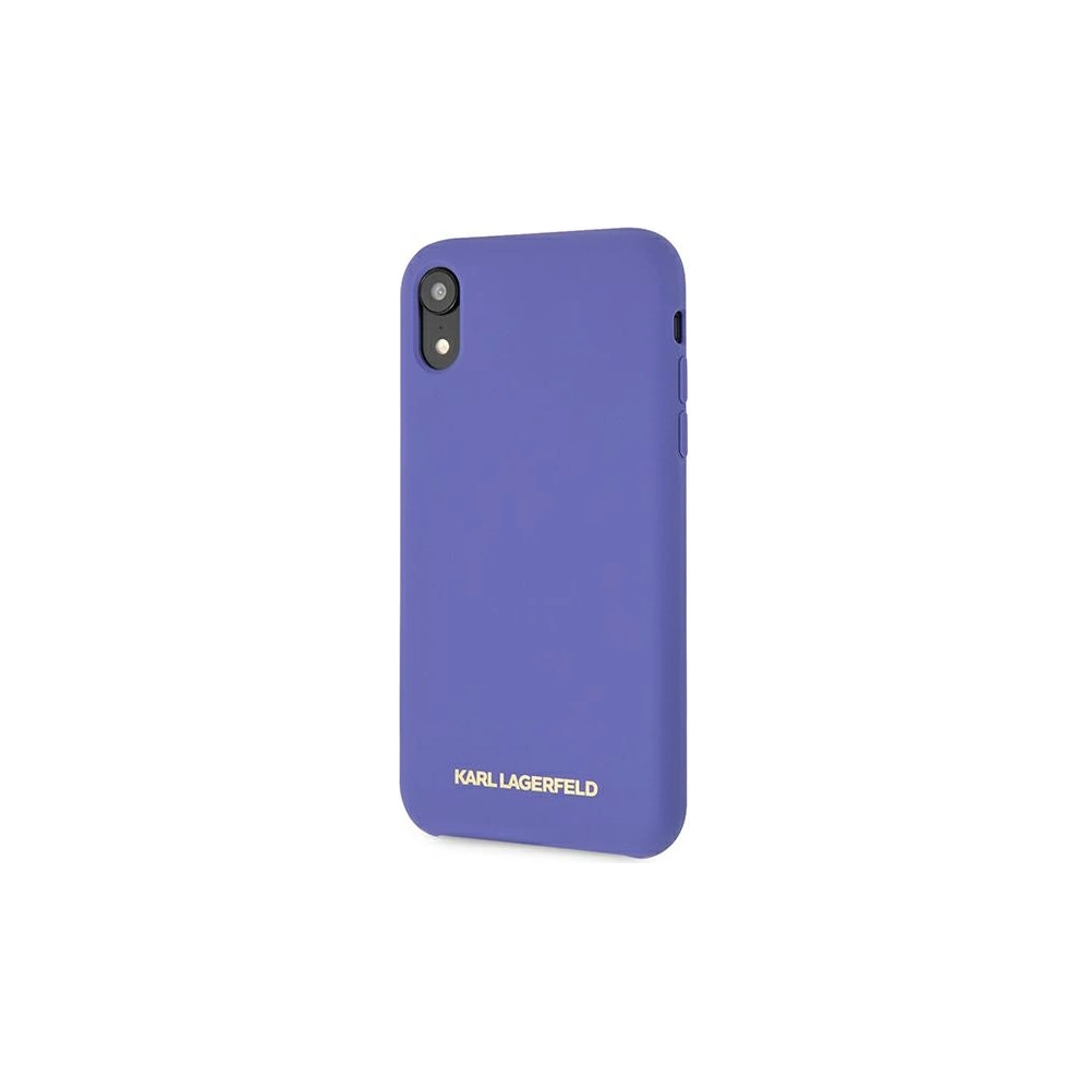 Etui Karl Lagerfeld KLHCI61SLVOG Apple iPhone XR hardcase fioletowy/violet Silicone