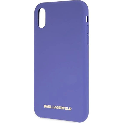 Buy Karl Lagerfeld KLHCI61SLVOG Apple iPhone XR hardcase violet Silicone - KLD893PRP - {ean13} - Home Screen Store Europe