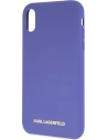 Kup Case Karl Lagerfeld KLHCI61SLVOG Apple iPhone XR Hartschale lila/violett Silikon - KLD893PRP - {ean13} - Sklep Home Screen