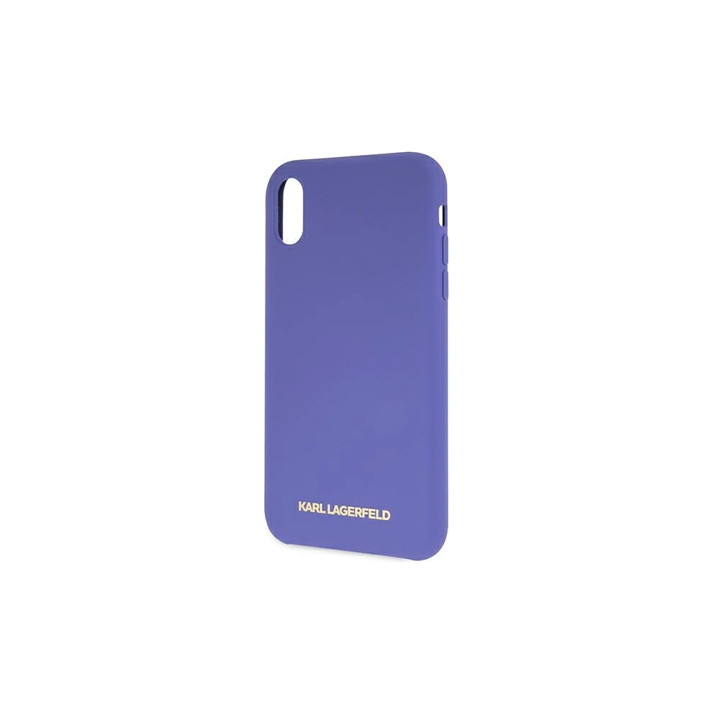 Etui Karl Lagerfeld KLHCI61SLVOG Apple iPhone XR hardcase fioletowy/violet Silicone