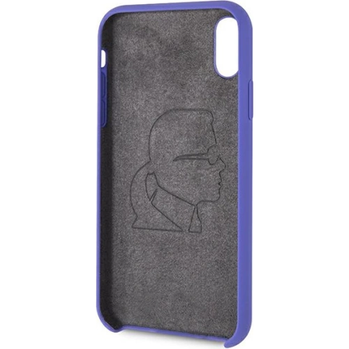 Kup Case Karl Lagerfeld KLHCI61SLVOG Apple iPhone XR Hartschale lila/violett Silikon - KLD893PRP - {ean13} - Sklep Home Screen