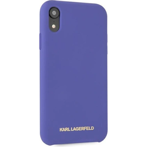 Kup Case Karl Lagerfeld KLHCI61SLVOG Apple iPhone XR Hartschale lila/violett Silikon - KLD893PRP - {ean13} - Sklep Home Screen