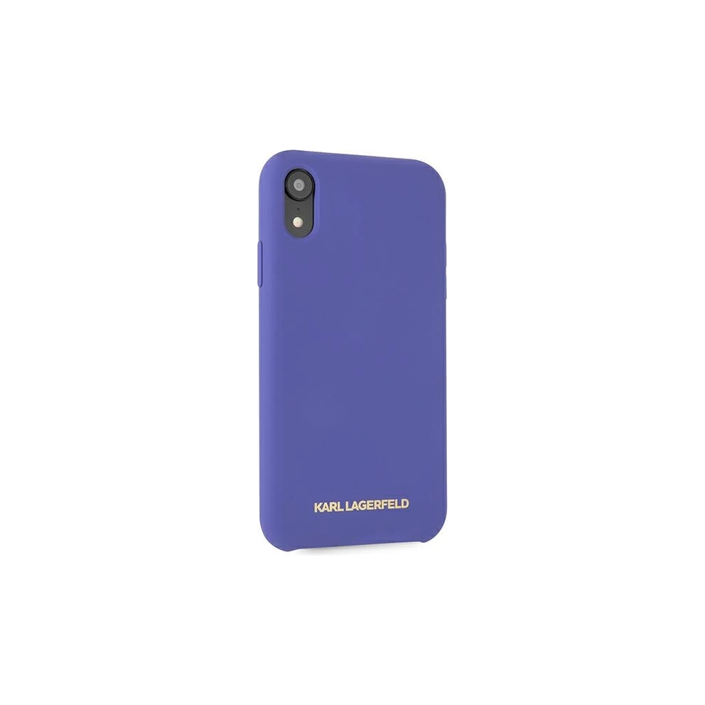 Etui Karl Lagerfeld KLHCI61SLVOG Apple iPhone XR hardcase fioletowy/violet Silicone