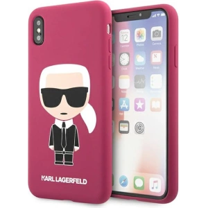 Kup Etui Karl Lagerfeld KLHCI65SLFKFU Apple iPhone XS Max hardcase fuksja/fushia Silicone Ikonic - KLD894FHS - {ean13} - Sklep Home Screen