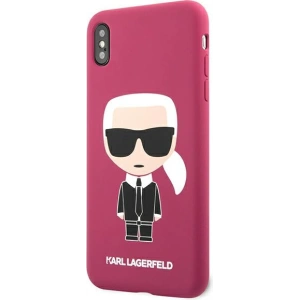 Kup Etui Karl Lagerfeld KLHCI65SLFKFU Apple iPhone XS Max hardcase fuksja/fushia Silicone Ikonic - KLD894FHS - {ean13} - Sklep Home Screen