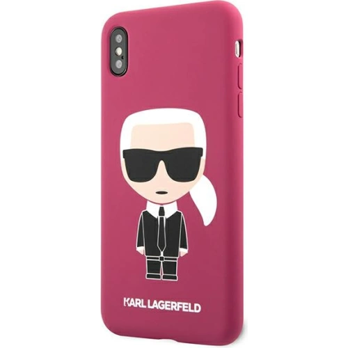 Kup Etui Karl Lagerfeld KLHCI65SLFKFU Apple iPhone XS Max hardcase fucsia/fuchsia Silicon Ikonic - KLD894FHS - {ean13} - Sklep Home Screen