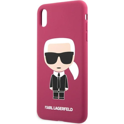 Kup Case Karl Lagerfeld KLHCI65SLFKFU Apple iPhone XS Max Hardcase Fuchsia Silikon Ikonic - KLD894FHS - {ean13} - Sklep Home Screen