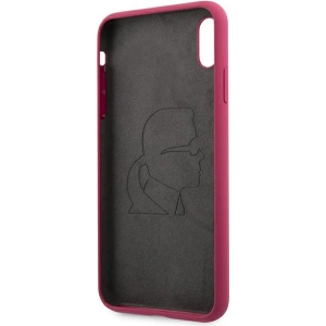 Kup Etui Karl Lagerfeld KLHCI65SLFKFU Apple iPhone XS Max hardcase fuksja/fushia Silicone Ikonic - KLD894FHS - {ean13} - Sklep Home Screen