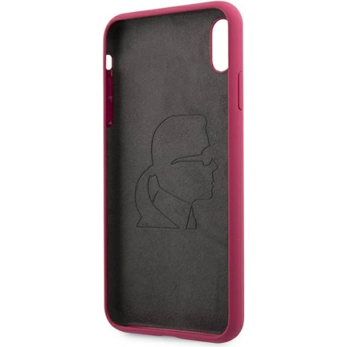 Kup Etui Karl Lagerfeld KLHCI65SLFKFU Apple iPhone XS Max hardcase fucsia/fuchsia Silicon Ikonic - KLD894FHS - {ean13} - Sklep Home Screen