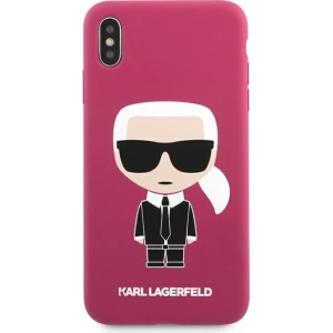 Kup Etui Karl Lagerfeld KLHCI65SLFKFU Apple iPhone XS Max hardcase fuksja/fushia Silicone Ikonic - KLD894FHS - {ean13} - Sklep Home Screen