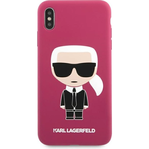 Kup Case Karl Lagerfeld KLHCI65SLFKFU Apple iPhone XS Max Hardcase Fuchsia Silikon Ikonic - KLD894FHS - {ean13} - Sklep Home Screen