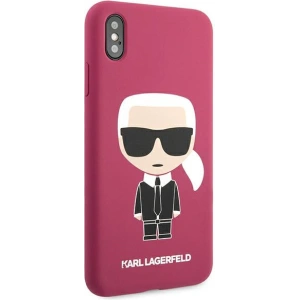 Kup Etui Karl Lagerfeld KLHCI65SLFKFU Apple iPhone XS Max hardcase fuksja/fushia Silicone Ikonic - KLD894FHS - {ean13} - Sklep Home Screen