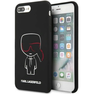 Kup Etui Karl Lagerfeld KLHCI8LSLKCBK Apple iPhone 8/7 Plus hardcase czarny/black Silicone Karl Iconic - KLD895BLK - {ean13} - Sklep Home Screen