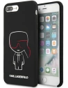 Etui Karl Lagerfeld KLHCI8LSLKCBK Apple iPhone 8/7 Plus hardcase černý/black Silicone Karl Iconic
