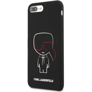 Kup Etui Karl Lagerfeld KLHCI8LSLKCBK Apple iPhone 8/7 Plus hardcase czarny/black Silicone Karl Iconic - KLD895BLK - {ean13} - Sklep Home Screen