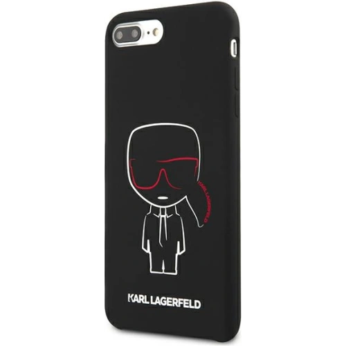 Kup Etui Karl Lagerfeld KLHCI8LSLKCBK Apple iPhone 8/7 Plus hardcase černý/black Silicone Karl Iconic - KLD895BLK - {ean13} - Sklep Home Screen