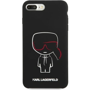 Kup Etui Karl Lagerfeld KLHCI8LSLKCBK Apple iPhone 8/7 Plus hardcase czarny/black Silicone Karl Iconic - KLD895BLK - {ean13} - Sklep Home Screen