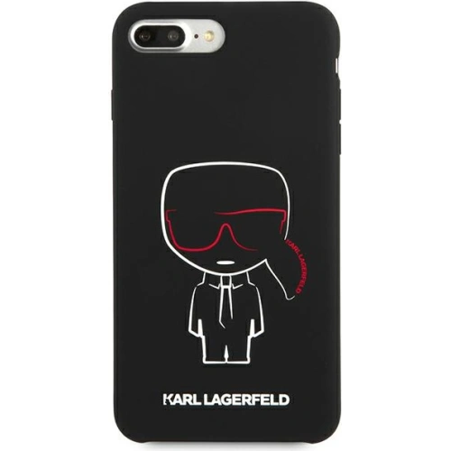 Kup Etui Karl Lagerfeld KLHCI8LSLKCBK Apple iPhone 8/7 Plus hardcase černý/black Silicone Karl Iconic - KLD895BLK - {ean13} - Sklep Home Screen
