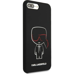 Kup Etui Karl Lagerfeld KLHCI8LSLKCBK Apple iPhone 8/7 Plus hardcase czarny/black Silicone Karl Iconic - KLD895BLK - {ean13} - Sklep Home Screen