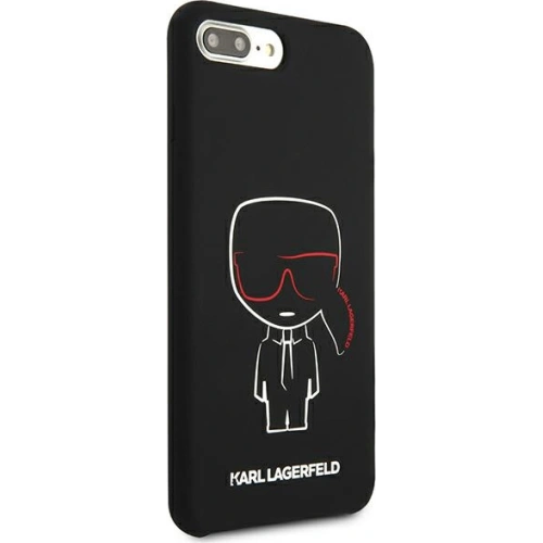 Kup Etui Karl Lagerfeld KLHCI8LSLKCBK Apple iPhone 8/7 Plus hardcase černý/black Silicone Karl Iconic - KLD895BLK - {ean13} - Sklep Home Screen