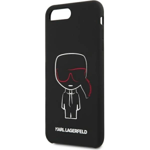 Kup Etui Karl Lagerfeld KLHCI8LSLKCBK Apple iPhone 8/7 Plus hardcase czarny/black Silicone Karl Iconic - KLD895BLK - {ean13} - Sklep Home Screen