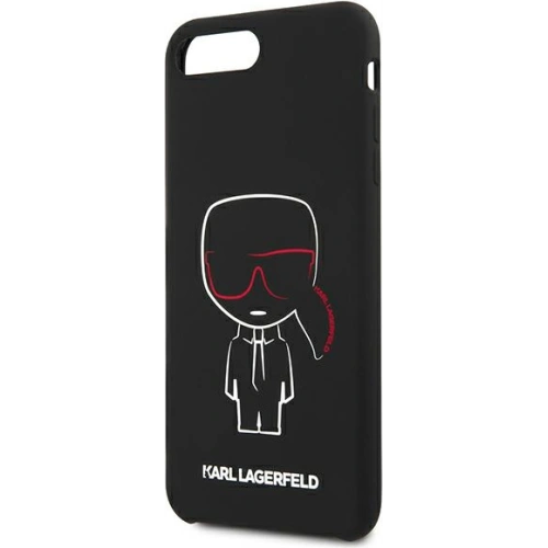 Kup Etui Karl Lagerfeld KLHCI8LSLKCBK Apple iPhone 8/7 Plus hardcase černý/black Silicone Karl Iconic - KLD895BLK - {ean13} - Sklep Home Screen