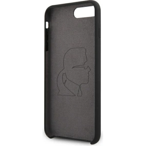 Kup Etui Karl Lagerfeld KLHCI8LSLKCBK Apple iPhone 8/7 Plus hardcase czarny/black Silicone Karl Iconic - KLD895BLK - {ean13} - Sklep Home Screen