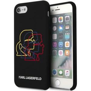 Kup Case Karl Lagerfeld KLHCI8SLGKBK Apple iPhone SE 2022/SE 2020/8/7 Hardcase schwarz/black Silikon Triple Heads - KLD896BLK - {ean13} - Sklep Home Screen