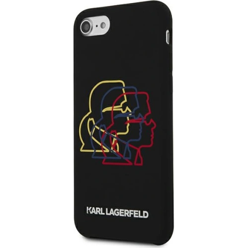 Kup Etui Karl Lagerfeld KLHCI8SLGKBK Apple iPhone SE 2022/SE 2020/8/7 hardcase černý/black Silicone Triple Heads - KLD896BLK - {ean13} - Sklep Home Screen