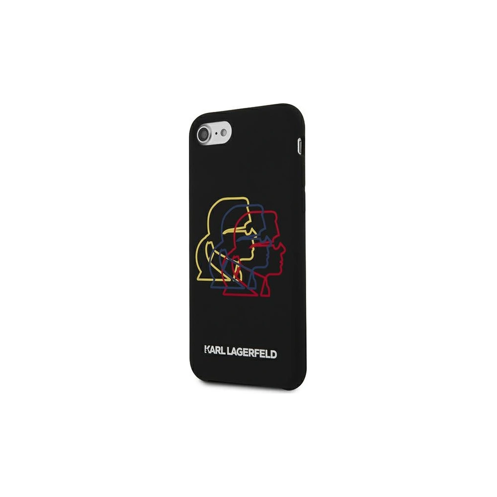Etui Karl Lagerfeld KLHCI8SLGKBK Apple iPhone SE 2022/SE 2020/8/7 hardcase czarny/black Silicone Triple Heads
