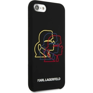 Kup Case Karl Lagerfeld KLHCI8SLGKBK Apple iPhone SE 2022/SE 2020/8/7 Hardcase schwarz/black Silikon Triple Heads - KLD896BLK - {ean13} - Sklep Home Screen
