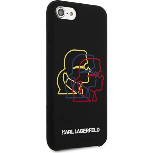 Kup Etui Karl Lagerfeld KLHCI8SLGKBK Apple iPhone SE 2022/SE 2020/8/7 hardcase černý/black Silicone Triple Heads - KLD896BLK - {ean13} - Sklep Home Screen