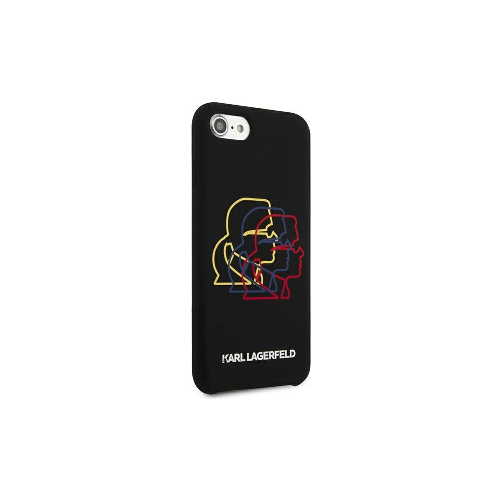 Etui Karl Lagerfeld KLHCI8SLGKBK Apple iPhone SE 2022/SE 2020/8/7 hardcase czarny/black Silicone Triple Heads