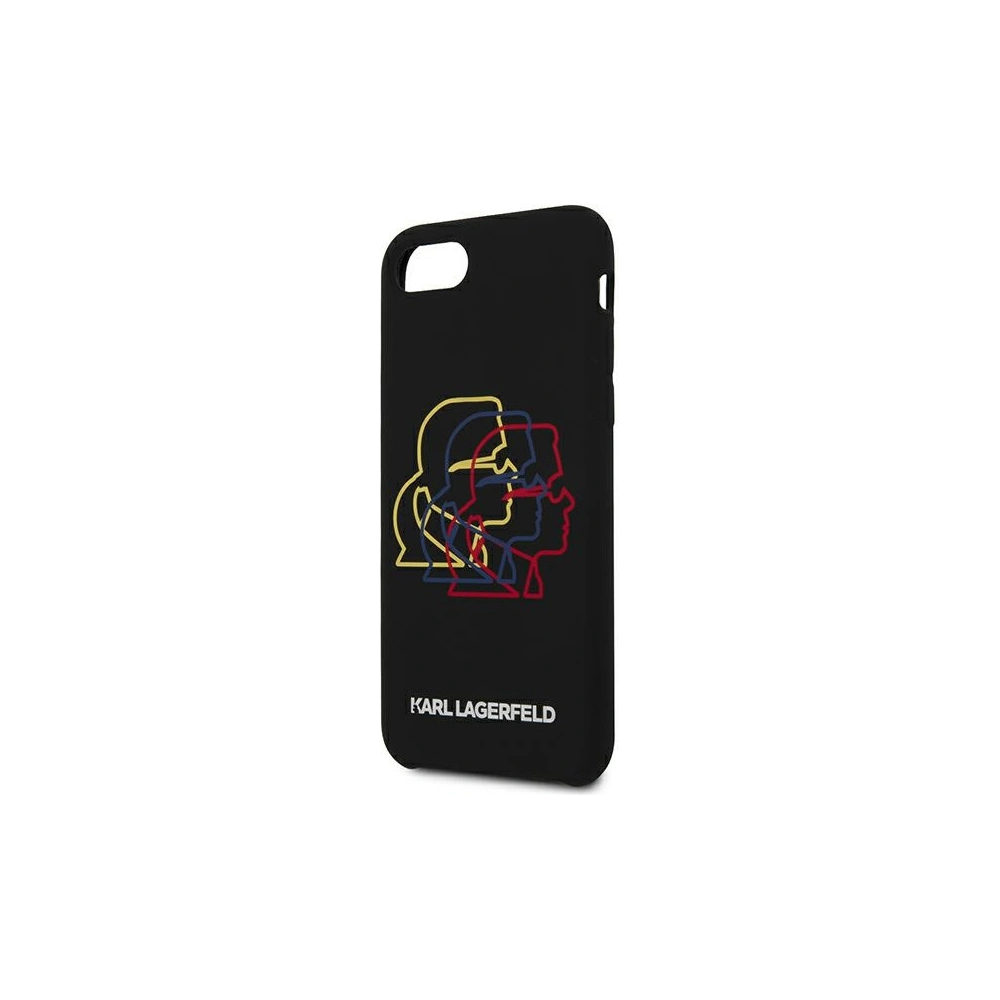 Etui Karl Lagerfeld KLHCI8SLGKBK Apple iPhone SE 2022/SE 2020/8/7 hardcase czarny/black Silicone Triple Heads