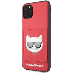 Buy Karl Lagerfeld KLHCN65CSKCRE Apple iPhone 11 Pro Max hardcase red Choupette Head Cardslot - KLD898RED - {ean13} - Home Screen Store Europe