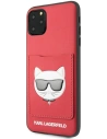 Kup Etui Karl Lagerfeld KLHCN65CSKCRE Apple iPhone 11 Pro Max hardcase czerwony/red Choupette Head Cardslot - KLD898RED - {ean13} - Sklep Home Screen