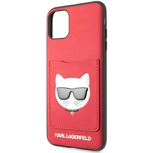 Buy Karl Lagerfeld KLHCN65CSKCRE Apple iPhone 11 Pro Max hardcase red Choupette Head Cardslot - KLD898RED - {ean13} - Home Screen Store Europe
