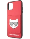 Buy Karl Lagerfeld KLHCN65CSKCRE Apple iPhone 11 Pro Max hardcase red Choupette Head Cardslot - KLD898RED - {ean13} - Home Screen Store Europe