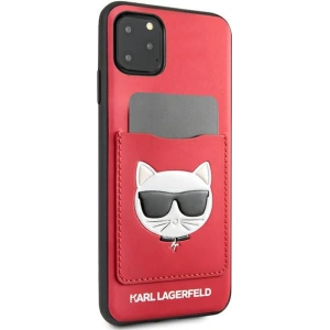 Kup Etui Karl Lagerfeld KLHCN65CSKCRE Apple iPhone 11 Pro Max hardcase roșu/red Choupette Head Cardslot - KLD898RED - {ean13} - Sklep Home Screen