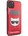 Kup Etui Karl Lagerfeld KLHCN65CSKCRE Apple iPhone 11 Pro Max hardcase czerwony/red Choupette Head Cardslot - KLD898RED - {ean13} - Sklep Home Screen