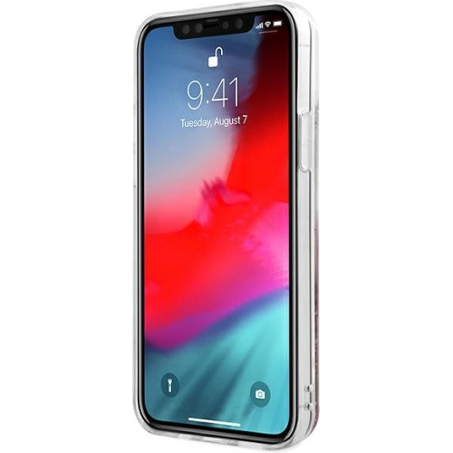 Kup Etui Karl Lagerfeld KLHCP12LTRKSRG Apple iPhone 12 Pro Max roz cu aur/rose gold Glitter Signature - KLD899RS - {ean13} - Sklep Home Screen