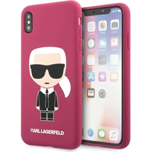 Kup Case Karl Lagerfeld KLHCPXSLFKFU Apple iPhone XS/X Hartschale fuchsie/fuchsia Silikon Ikonik - KLD900FHS - {ean13} - Sklep Home Screen