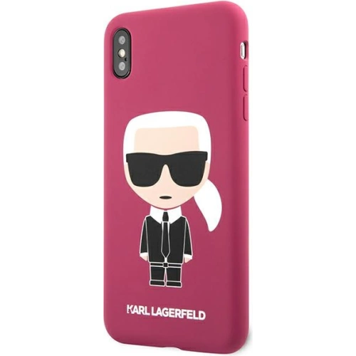 Kup Case Karl Lagerfeld KLHCPXSLFKFU Apple iPhone XS/X Hartschale fuchsie/fuchsia Silikon Ikonik - KLD900FHS - {ean13} - Sklep Home Screen