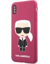 Kup Case Karl Lagerfeld KLHCPXSLFKFU Apple iPhone XS/X Hartschale fuchsie/fuchsia Silikon Ikonik - KLD900FHS - {ean13} - Sklep Home Screen