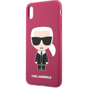 Kup Case Karl Lagerfeld KLHCPXSLFKFU Apple iPhone XS/X Hartschale fuchsie/fuchsia Silikon Ikonik - KLD900FHS - {ean13} - Sklep Home Screen