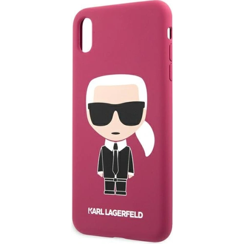Kup Case Karl Lagerfeld KLHCPXSLFKFU Apple iPhone XS/X Hartschale fuchsie/fuchsia Silikon Ikonik - KLD900FHS - {ean13} - Sklep Home Screen